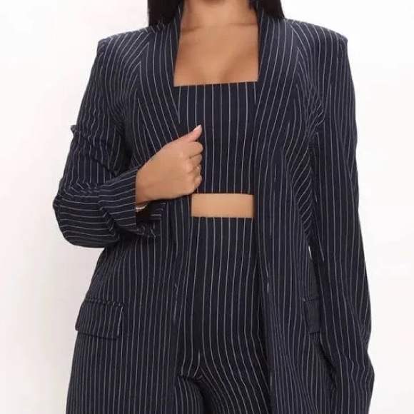 Fashion Nova Profresh Pinstripe Blazer NEW! - Picture 2 of 6